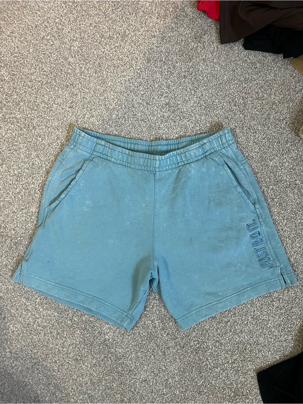 Nike Men's Light Teal Athletic Shorts